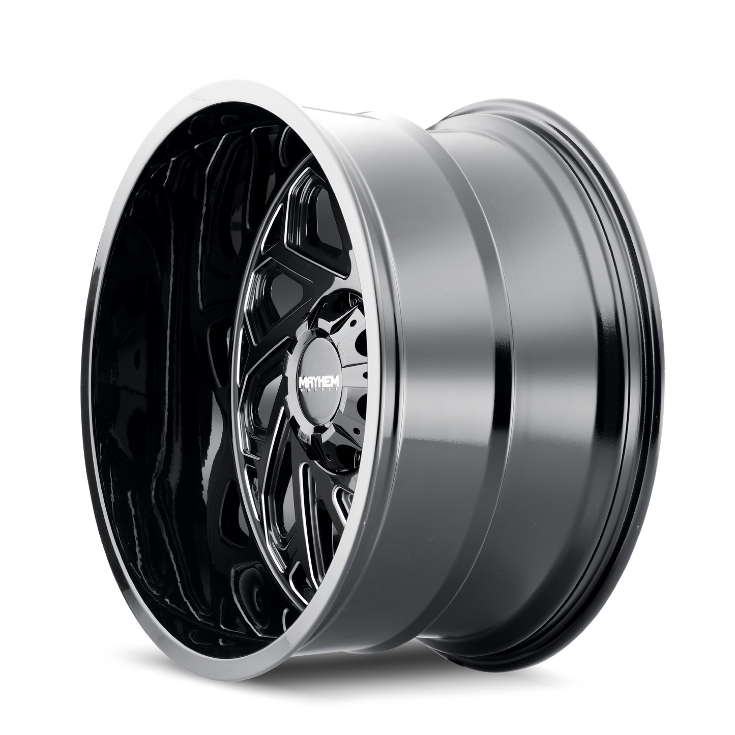 MAYHEM ESSEX 8112 22X12 -51 8x165.1 BLACK W/MILLED SPOKES