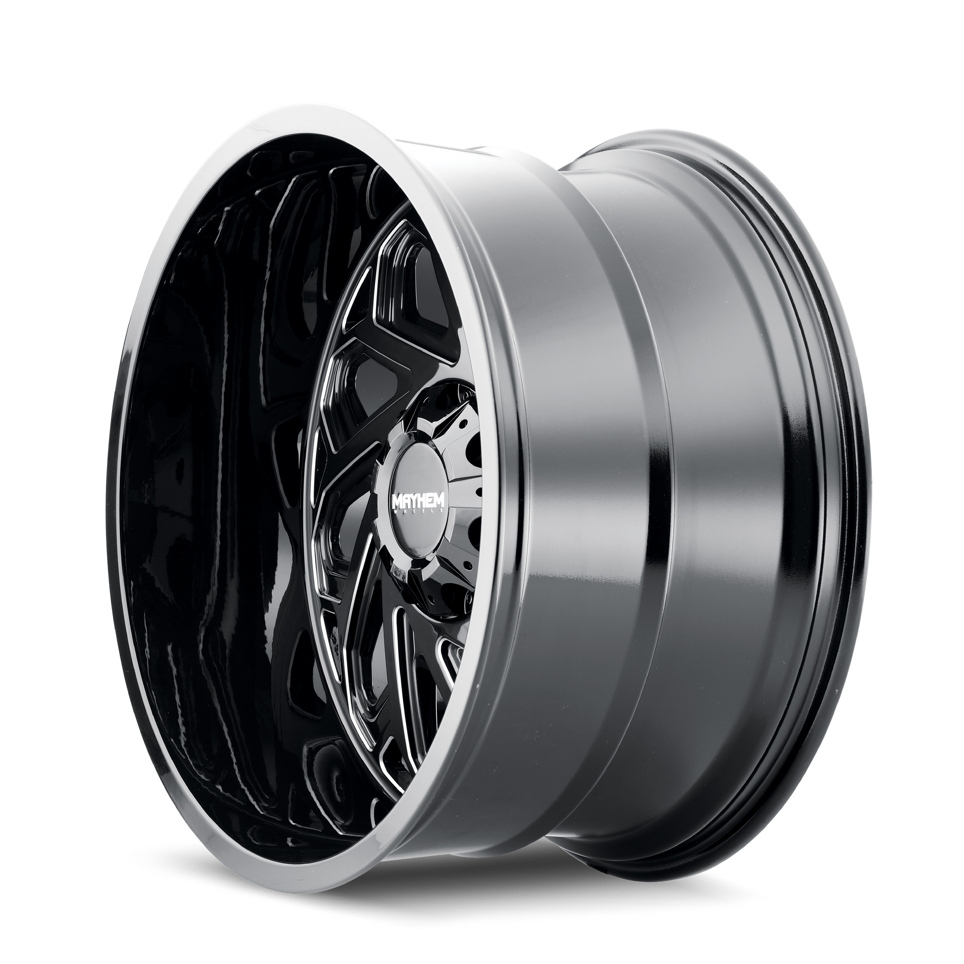 MAYHEM ESSEX 8112 22X12 -51 8x165.1 BLACK W/MILLED SPOKES