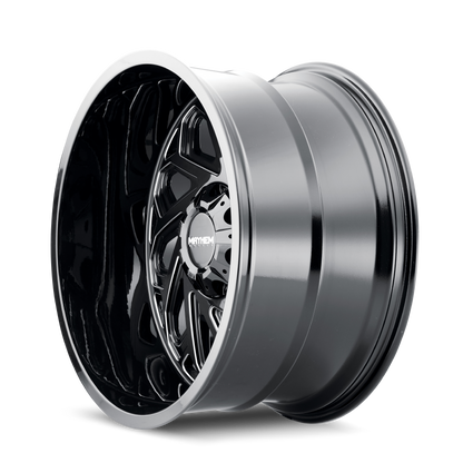 MAYHEM ESSEX 8112 22X12 -51 8x165.1 BLACK W/MILLED SPOKES