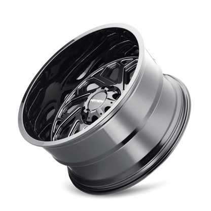 MAYHEM ESSEX 8112 22X12 -51 8x165.1 BLACK W/MILLED SPOKES