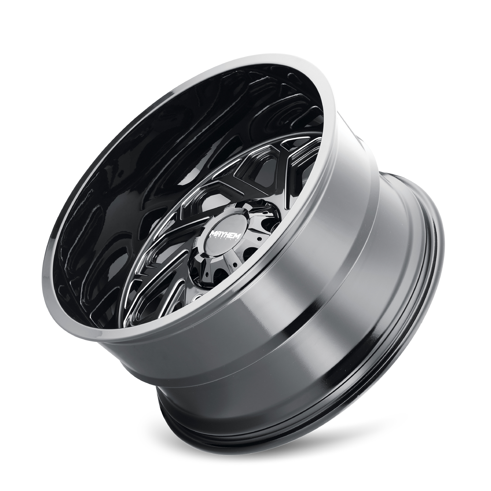 MAYHEM ESSEX 8112 22X12 -51 6x135/6x139.7 BLACK W/MILLED SPOKES