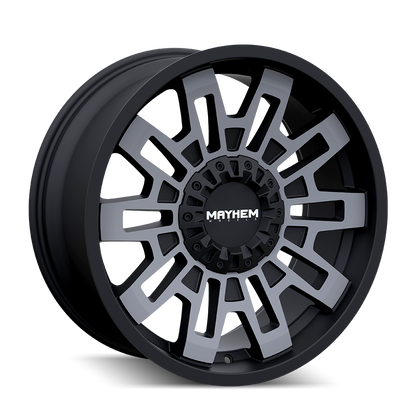 MAYHEM 8113 CORTEX 17x9 -12 6x135/6x139.7 MATTE BLACK W/MACHINED DART TINT
