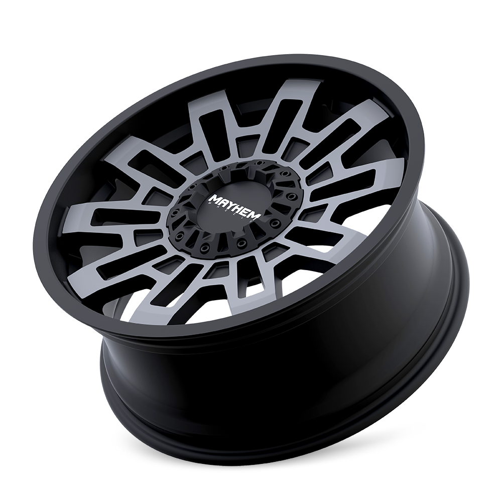 Mayhem Cortex MAYHEM 8113 CORTEX 20x9 0 5x127/5x139.7 MATTE BLACK W/MACHINED DART TI ...