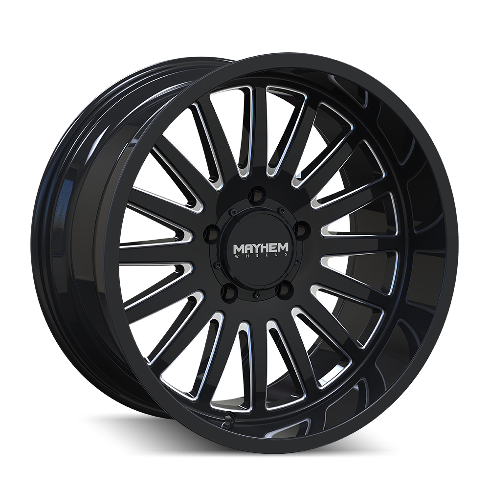 MAYHEM 8114 UTOPIA 20x9 0 8x165.1/ GLOSS BLACK/MILLED