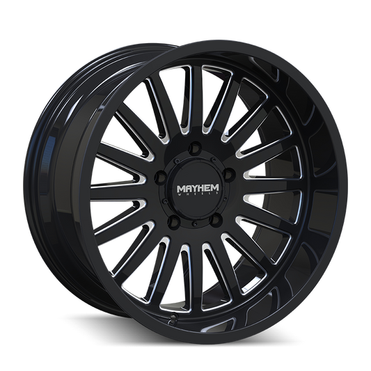 MAYHEM 8114 UTOPIA 20x9 0 8x170/ GLOSS BLACK/MILLED