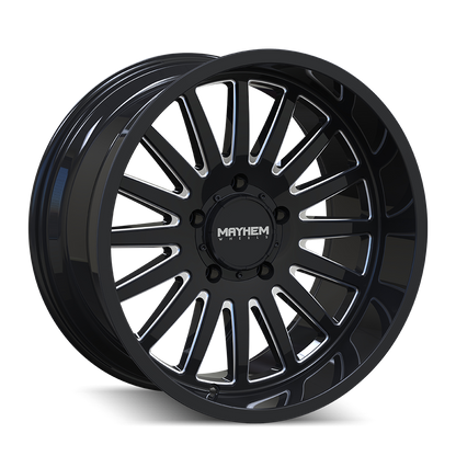MAYHEM 8114 UTOPIA 22x12 -44 8x170/ GLOSS BLACK/MILLED