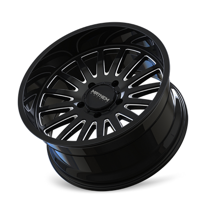 MAYHEM 8114 UTOPIA 20x10 -19 8x165.1/ GLOSS BLACK/MILLED