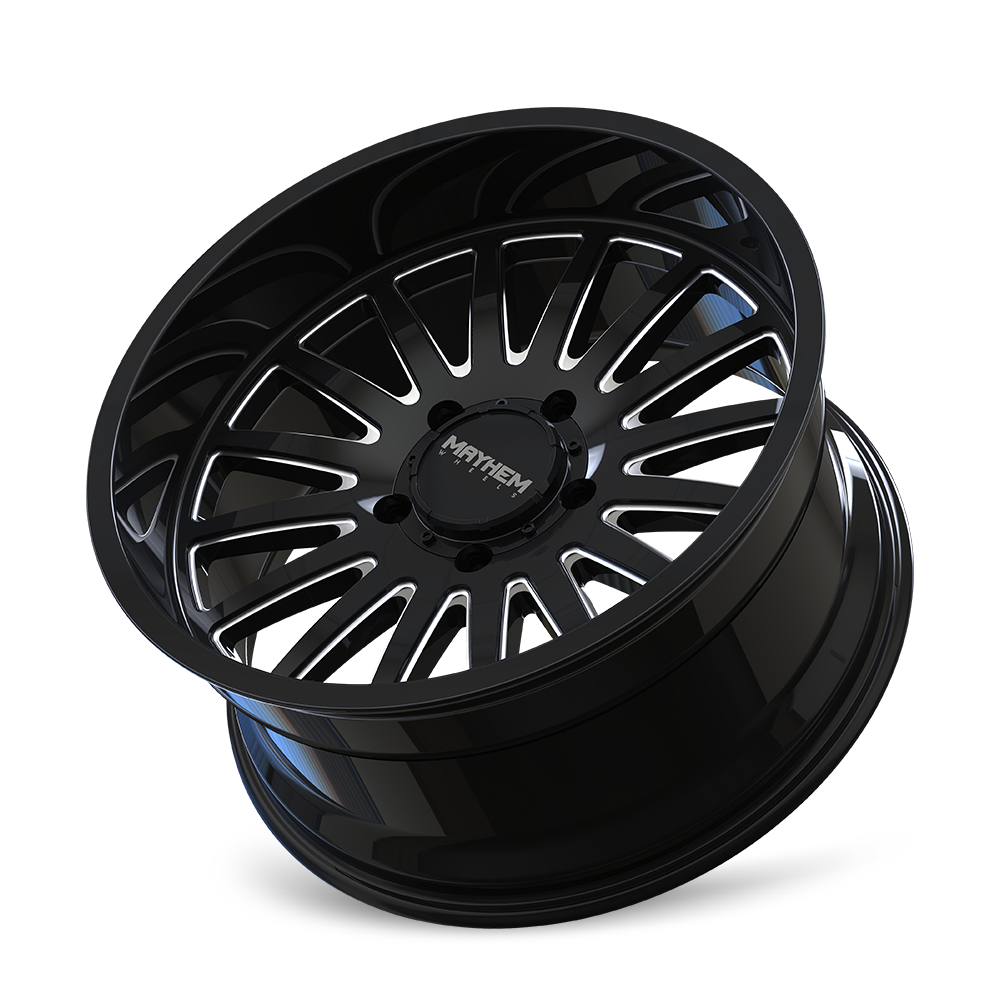 MAYHEM 8114 UTOPIA 22x12 -44 8x180/ GLOSS BLACK/MILLED