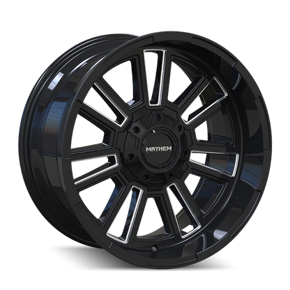 MAYHEM 8115 APOLLO 20x9 0 8x165.1/ GLOSS BLACK/MILLED