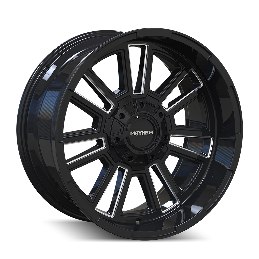 MAYHEM 8115 APOLLO 20x10 -19 8x165.1/ GLOSS BLACK/MILLED