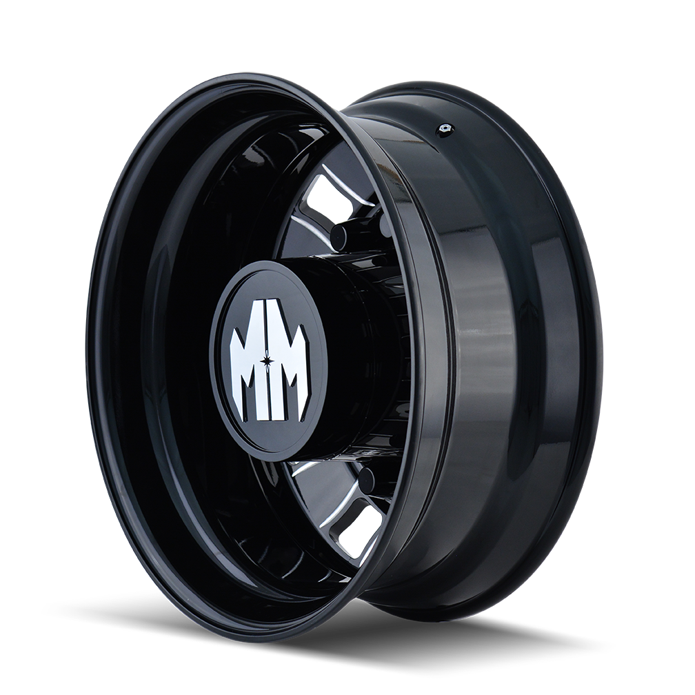 MAYHEM BIGRIG 8180 24.5X8.25 168 10x285.75 REAR BLACK/MILLED SPOKES