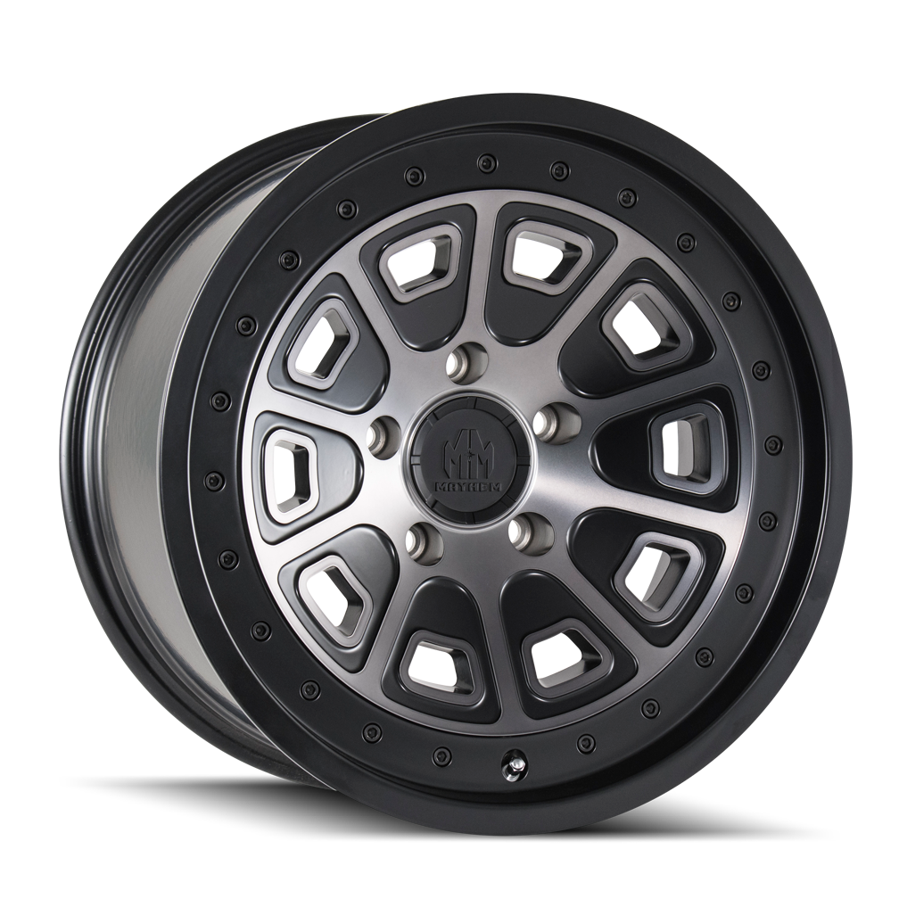 MAYHEM FLAT IRON 8301 20X9 0 5x150 MATTE BLACK W/DARK TINT
