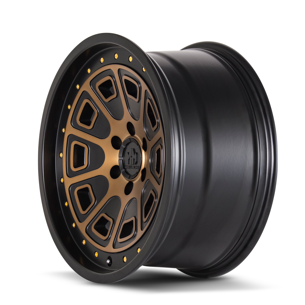 Mayhem 8301 Flat Iron 18x9 0 6x135 Black and Brozne