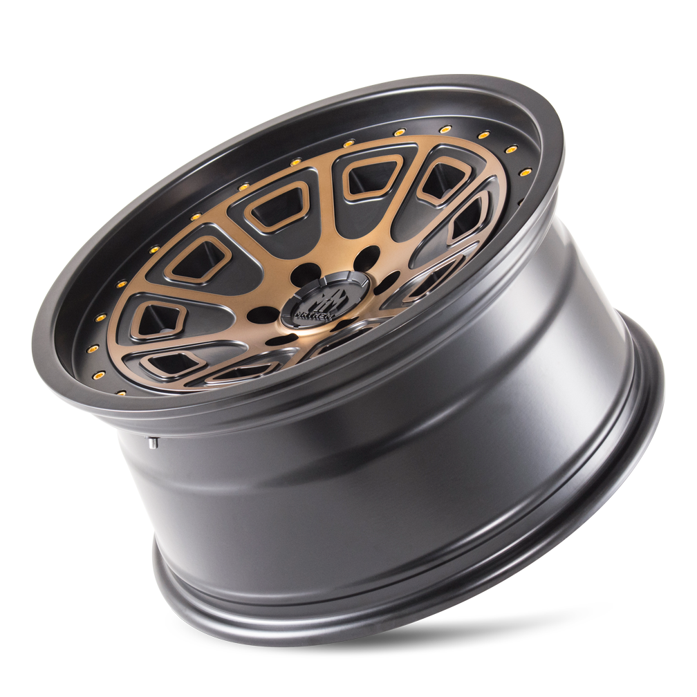 Mayhem 8301 Flat Iron 17x9 -6 6x135 Black and Brozne