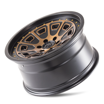 Mayhem 8301 Flat Iron 20x9 0 6x139.7(6x5.5) Black and Bronze