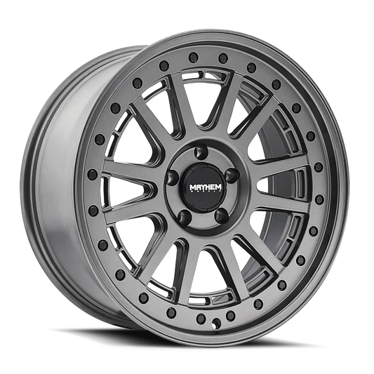 MAYHEM COMPASS 20x9 18 5x150 MATTE GUNMETAL W/ BLK BOLT