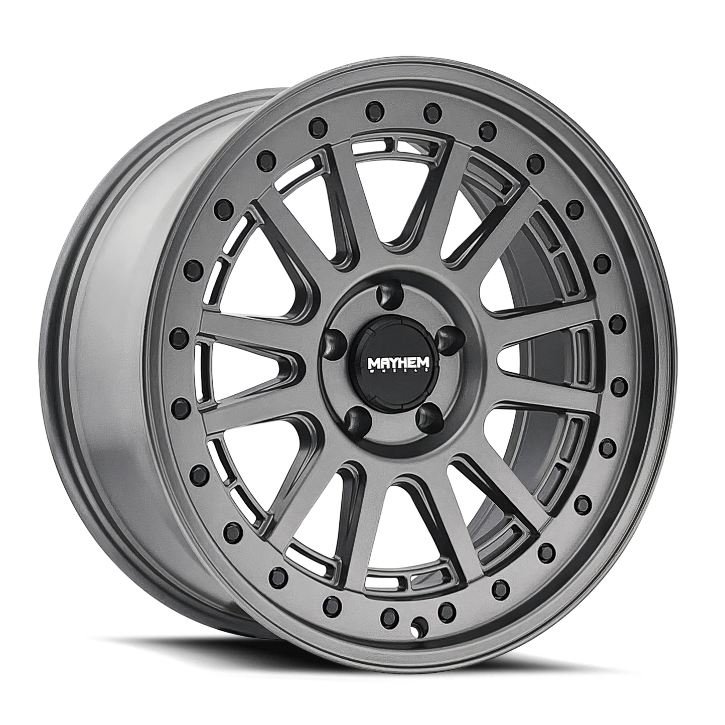MAYHEM COMPASS 20x9 18 8x180 MATTE GUNMETAL W/ BLK BOLT