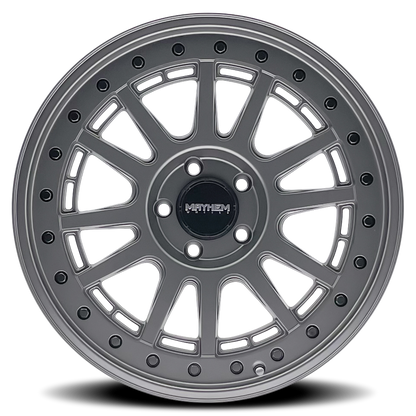 MAYHEM COMPASS 18x9 18 6x135 MATTE GUNMETAL W/ BLK BOLT
