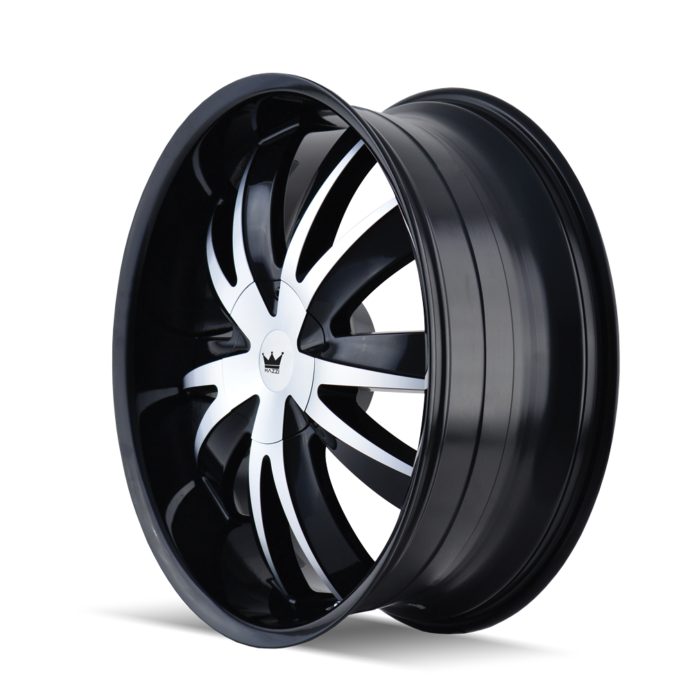 MAZZI EDGE 337 20X8.5 35 5x108/5x114.3 BLACK/MACHINED