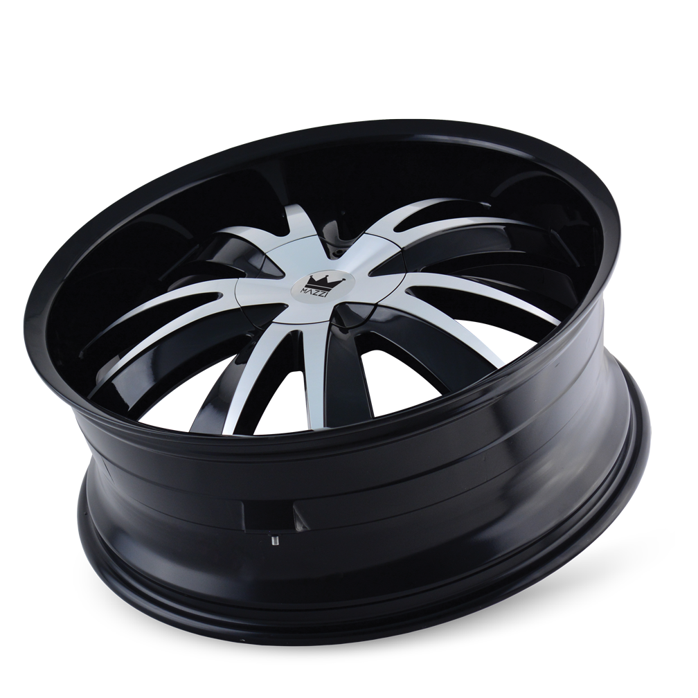 MAZZI EDGE 337 20X8.5 35 5x108/5x114.3 BLACK/MACHINED