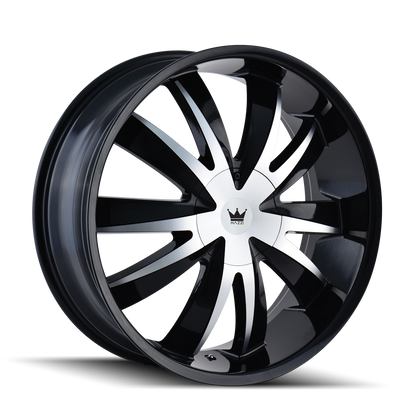 MAZZI EDGE 337 22X8.5 35 5x112/5x120 BLACK/MACHINED