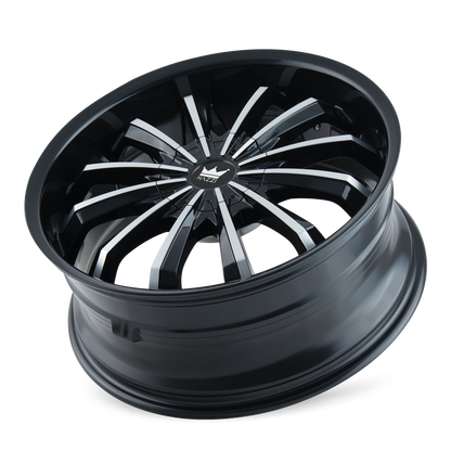MAZZI FUSION 341 24X9.5 18 5x115/5x120 BLACK/MACHINED
