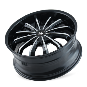 【mazzani】 MAZZI FUSION 341 18X7.5 40 5x108/5x114.3 BLACK/MACHINED