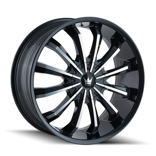 MAZZI FUSION 341 24X9.5 18 5x115/5x120 BLACK/MACHINED