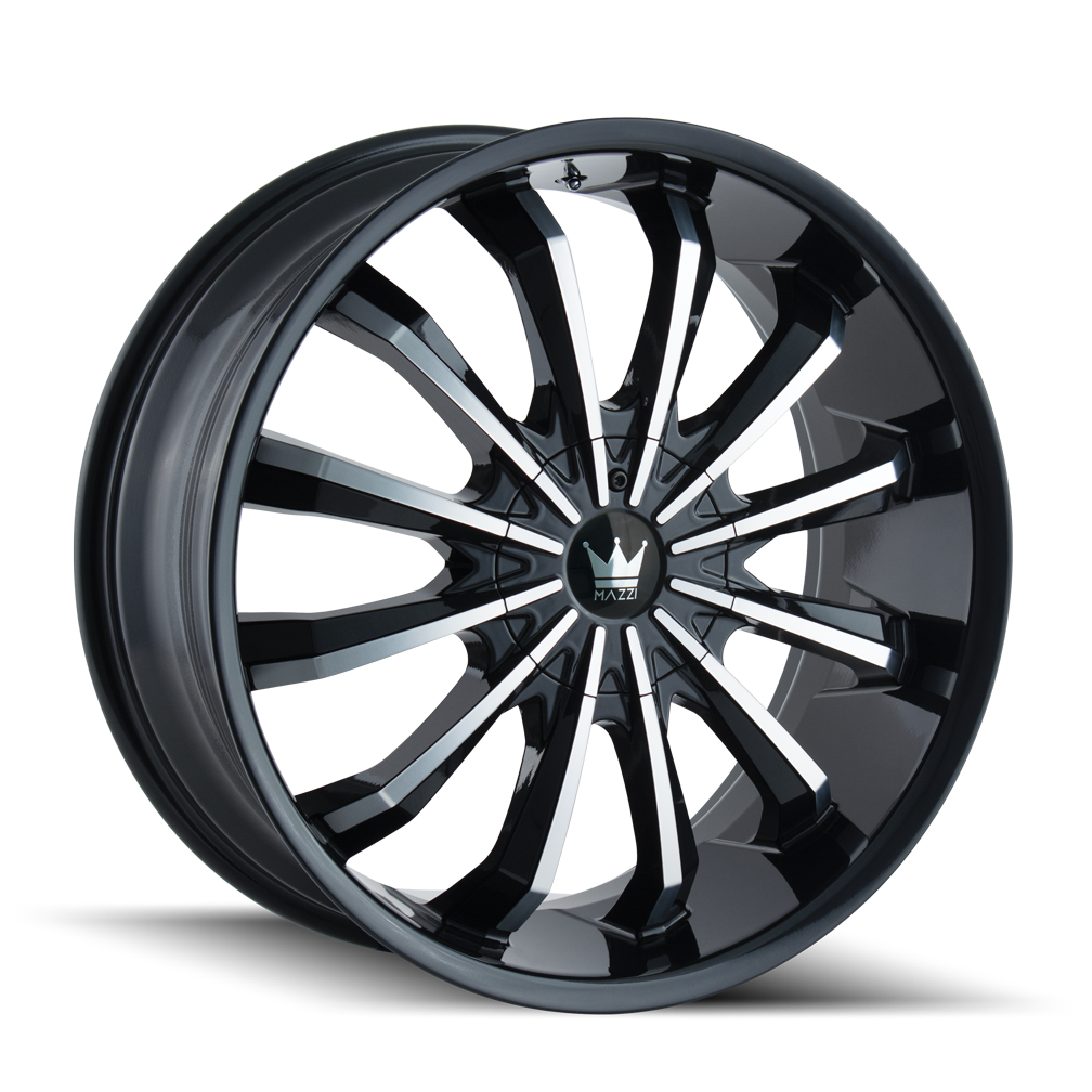 MAZZI FUSION 341 22X9.5 30 6x135/6x139.7 BLACK/MACHINED