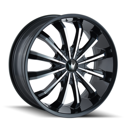 MAZZI FUSION 341 22X9.5 30 6x135/6x139.7 BLACK/MACHINED