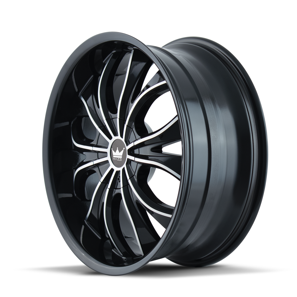 MAZZI HUSTLER 342 20X8.5 35 5x108/5x114.3 BLACK/MACHINED