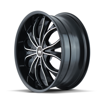 MAZZI HUSTLER 342 20X8.5 35 5x108/5x114.3 BLACK/MACHINED