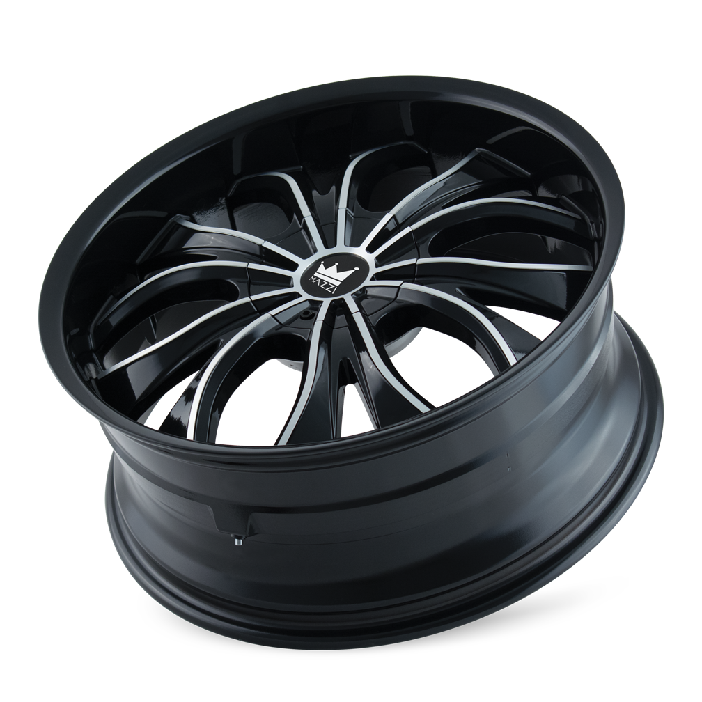 MAZZI HUSTLER 342 20X8.5 35 5x108/5x114.3 BLACK/MACHINED