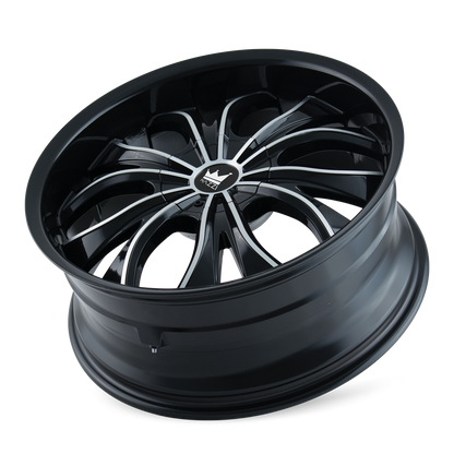 MAZZI HUSTLER 342 22X9.5 35 5x114.3/5x120 BLACK/MACHINED