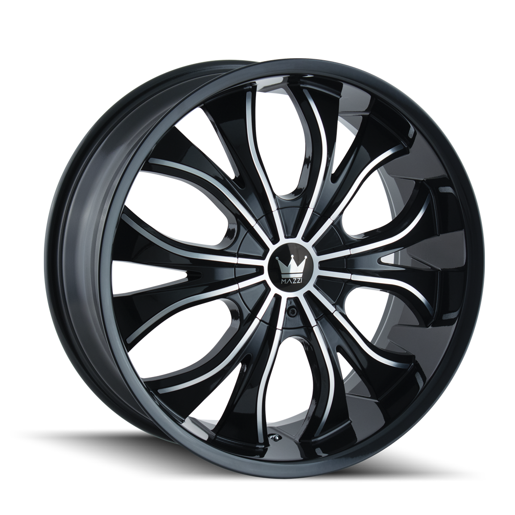 MAZZI HUSTLER 342 20X8.5 35 5x108/5x114.3 BLACK/MACHINED
