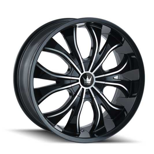 MAZZI HUSTLER 342 20X8.5 35 5x108/5x114.3 BLACK/MACHINED