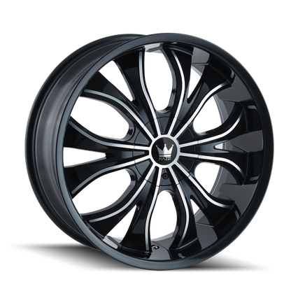 MAZZI HUSTLER 342 20X8.5 35 5x112/5x120 BLACK/MACHINED