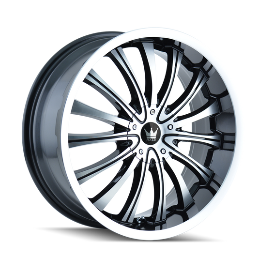 MAZZI HYPE 351 18X7.5 40 5x100/5x114.3 BLACK/MACHINED