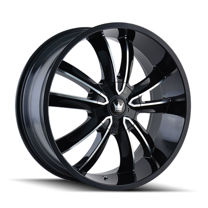 MAZZI OBSESSION 366 24X9.5 18 5x127/5x139.7 BLACK/MACHINED