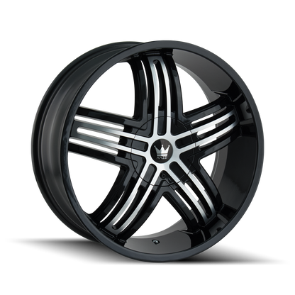 MAZZI ENTICE 368 20X8.5 35 5x108/5x114.3 BLACK/MACHINED