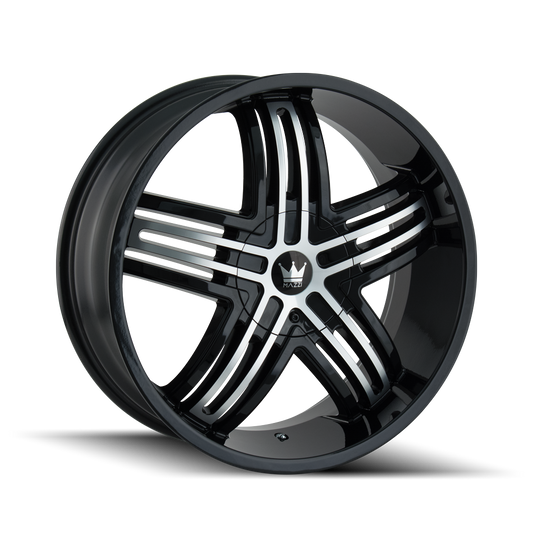 MAZZI ENTICE 368 20X8.5 35 5x108/5x114.3 BLACK/MACHINED