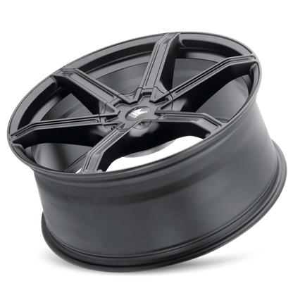 MAZZI STILTS 371 18X8 35 5x108/5x114.3 MATTE BLACK