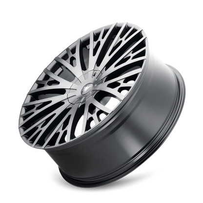MAZZI TWIST TIE 373 18X8 35 5x108/5x114.3 MATTE BLACK W/DARK TINT