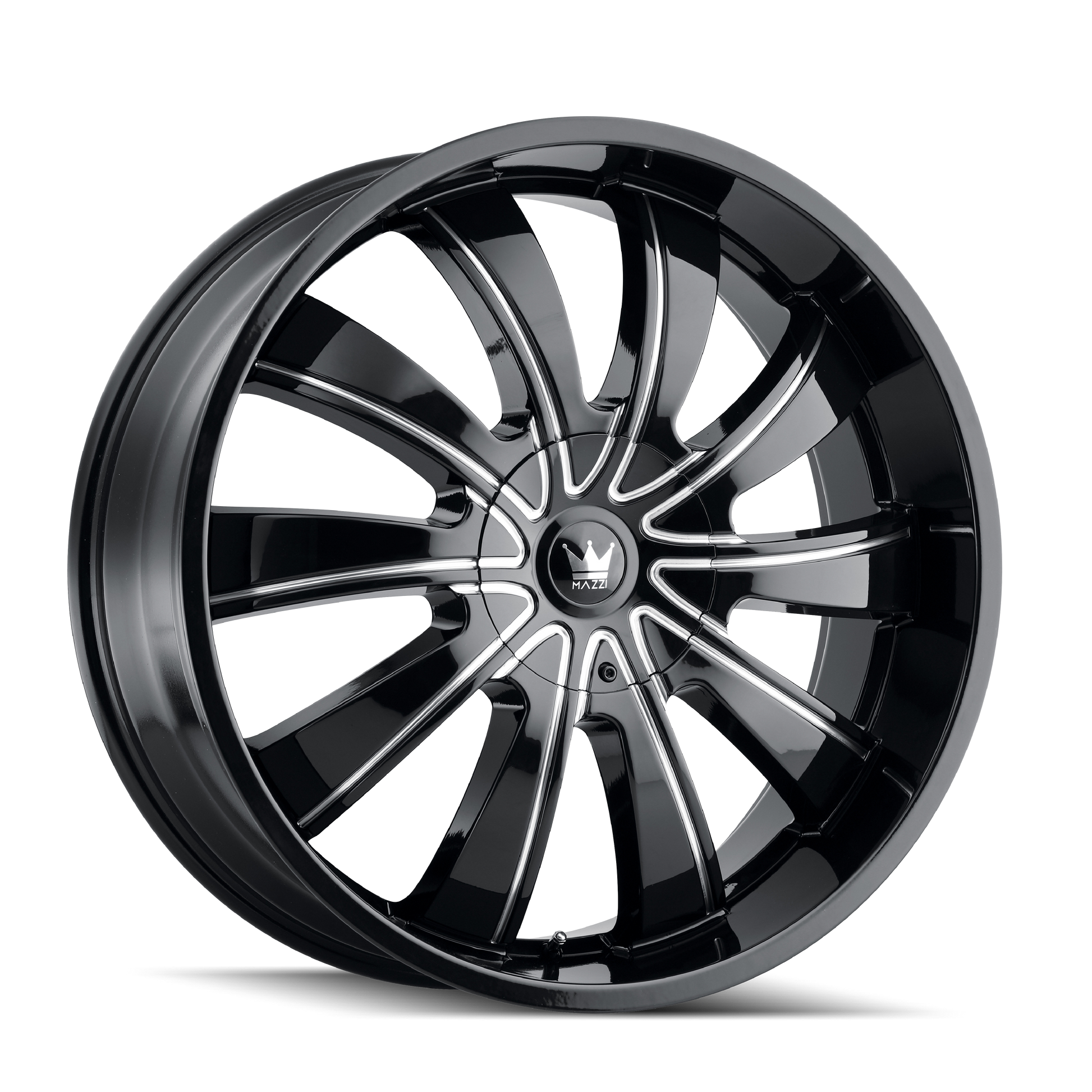 MAZZI ROLLA 374 22X9.5 18 5x115/5x139.7 GLOSS BLACK/MILLED