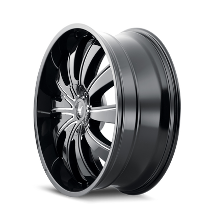 MAZZI ROLLA 374 22X9.5 18 5x115/5x139.7 GLOSS BLACK/MILLED