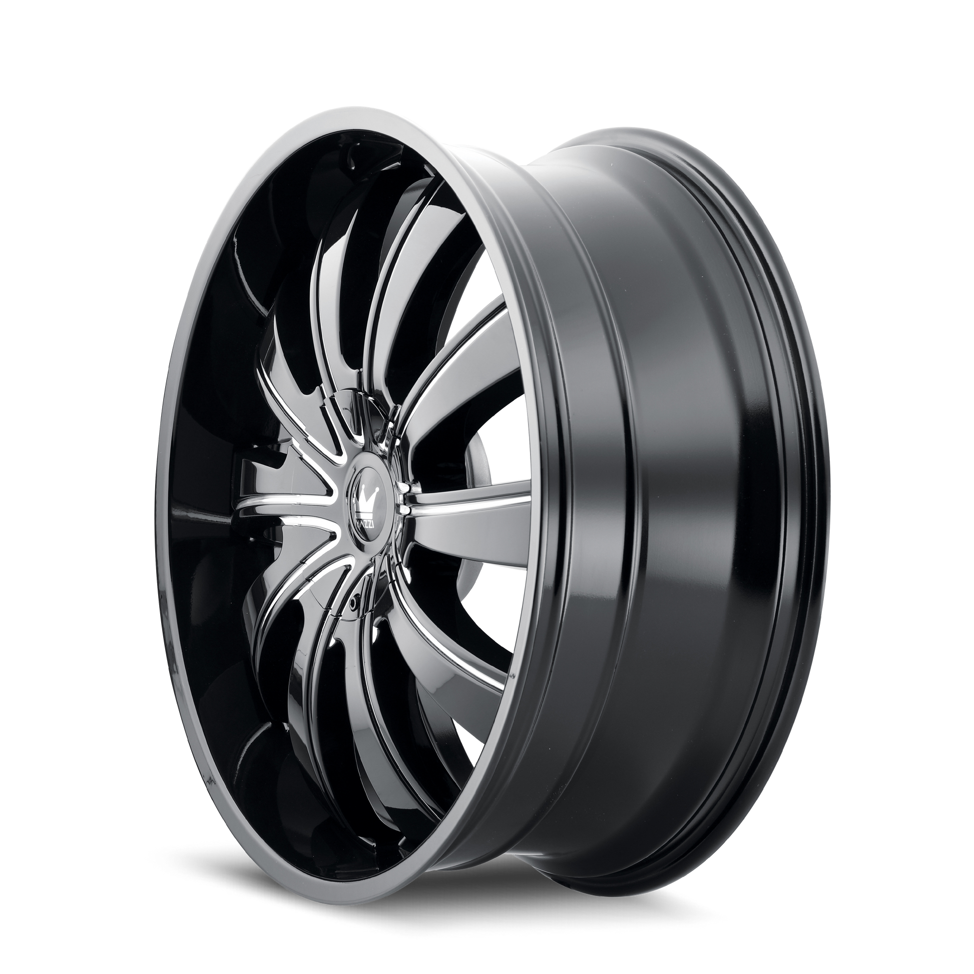 MAZZI ROLLA 374 24X9.5 30 6x135/6x139.7 GLOSS BLACK/MILLED