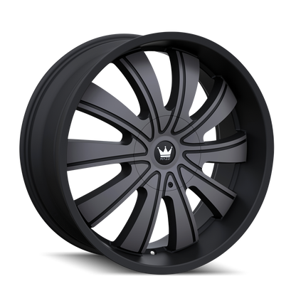 MAZZI ROLLA 374 22X9.5 30 6x135/6x139.7 MATTE BLACK W/DARK TINT