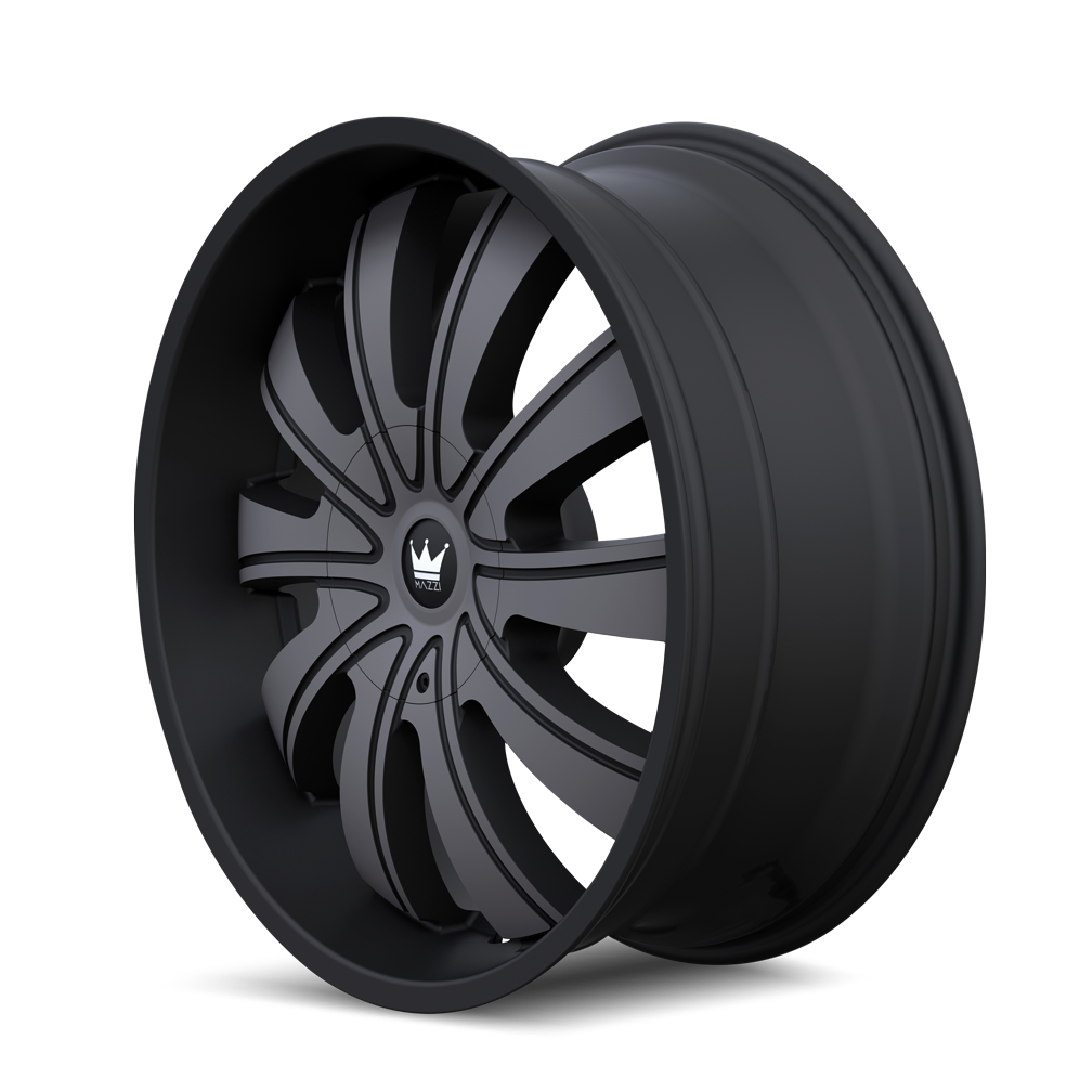 MAZZI ROLLA 374 22X9.5 30 6x135/6x139.7 MATTE BLACK W/DARK TINT
