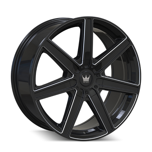 MAZZI LAGUNA 376 22X8.5 38 5x110/5x115 GLOSS BLACK/MILLED