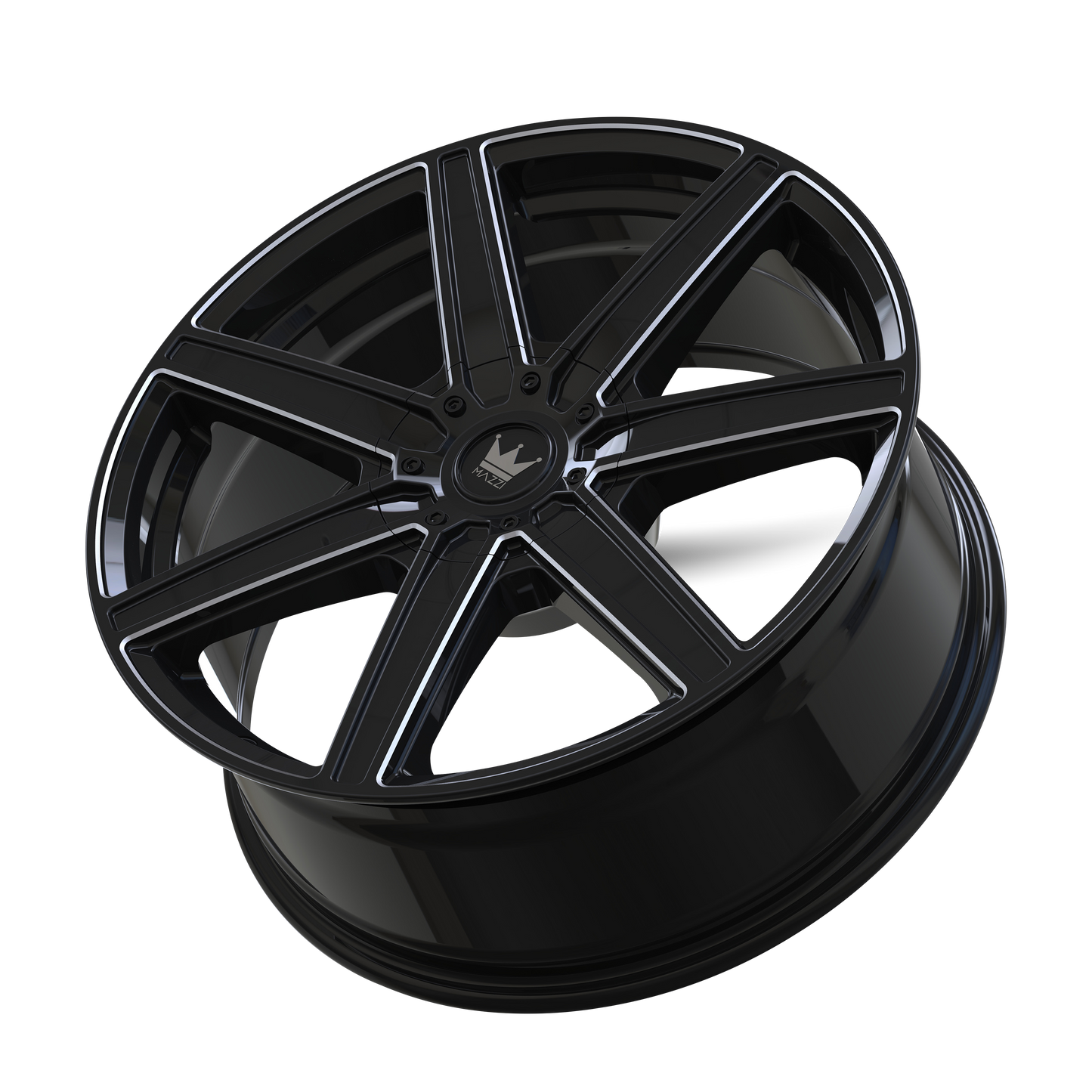 MAZZI LAGUNA 376 20X8.5 18 5x115/5x120 GLOSS BLACK/MILLED